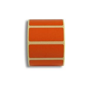 Opaque Blackout Labels Orange Blank Direct Thermal Label 35x15mm/40x25mm Customized Size with Permanent Adhesive - Product Image 4