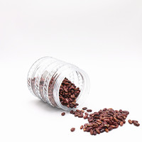 Nouveau style de pot en verre transparent de 14 oz avec couvercle en plastique, design moderne multifonctionnel pour la conservation des aliments et les voyages