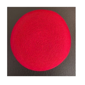 Topi kaippah rajut warna-warni buatan tangan Kippot Judaica kado pernikahan Yarmulke harian untuk hadiah - Product Image 2