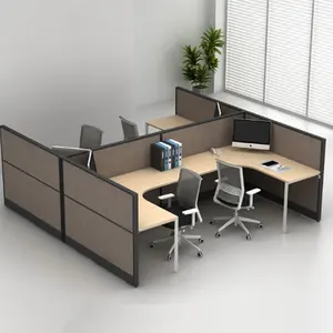 Wholesale office furniture office 4 people desk work station