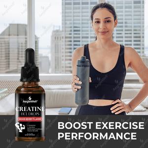 AegleWell creatina HCl gocce <span class=keywords><strong>Ultra</strong></span>-assorbibile creatina liquida | Con L-glutammina, L-carnitina recupero muscolare e spinta energetica - Product Image 5