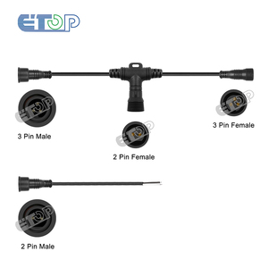 3 Core T Type,IP68 Waterproof Tsplitter;BLACK/WHITE Color ; <strong>18AWG</strong> - Product Image 4