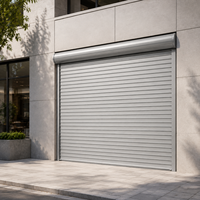Porte à enroulement en alliage d'aluminium robuste modèle ZH-ENG 01, électrique, sécurisée, anti-incendie, design moderne, garantie 1 an