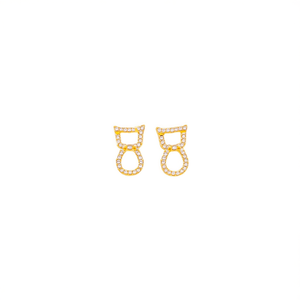 Fashion <b>Stud</b> <b>Earrings</b> 316L Stainless Steel PVD Gold Plating Sustainable Resistant - Product Image 2