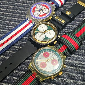 Correa de reloj de nylon 17/19/20mm Diseño a rayas para reloj S - Product Image 5