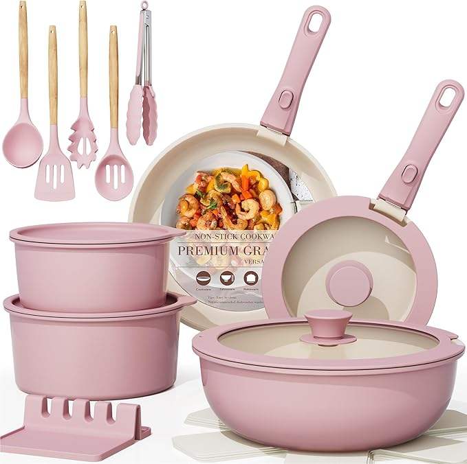 Removable Handle 21-piece set - pink