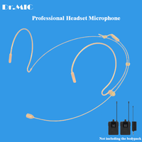 Microphone casque à condensateur filaire le plus vendu en Chine Microphone casque portable Mini XLR