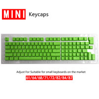 Capuchons de touches de clavier mécanique miniatures personnalisés, ajustables pour claviers PBT 61/64/68/71/82/84, capuchons de touches translucides