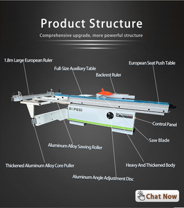 Máy cưa trượt cắt gỗ hiệu quả, máy cưa bàn trượt cắt 45 độ - Product Image 2