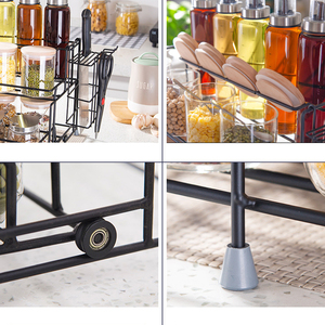 <span class=keywords><strong>ชั้น</strong></span>วางขวดเครื่องปรุงแบบครบชุดในครัว,ที่ใส่มีดขวดแก้วขวดใส่น้ำมันขวดเครื่องปรุงลิ้นชักดึง<span class=keywords><strong>สาม</strong></span><span class=keywords><strong>ชั้น</strong></span> - Product Image 4