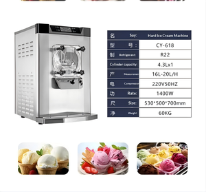 <span class=keywords><strong>Machine</strong></span> <span class=keywords><strong>à</strong></span> gelato durable de qualité alimentaire avec nettoyage facile, 48L/H, pour restaurant/<span class=keywords><strong>à</strong></span> grande capacité de production - Product Image 3