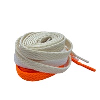 Aglets plats en polyester pour baskets avec couleurs personnalisées, emballage, MOQ 500 paires, modèle TC997, fabriqué à Taïwan, délai d'échantillon 5-7 jours