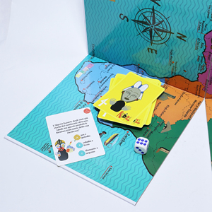 Juego de Mesa de <span class=keywords><strong>Mapa</strong></span> de Cartón con Impresión Colorida Personalizada de Fábrica Directa, Ecológico y Reciclable para la Familia con Caja de Regalo - Product Image 3