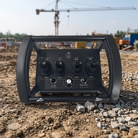 Grue montée sur camion à commande hydraulique sans fil DLK à 4 voies avec accélérateur, indicateur LED, portée de 500 m, batterie AAA