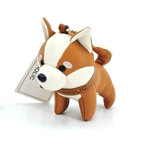 Llavero de Cuero Personalizado de Lujo con Forma de Perro Husky, Llavero Colgante de Cuero PU Hecho a Mano con Forma de Animal OEM - Product Image 1
