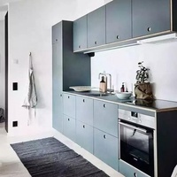 Armoire de cuisine en bois massif stratifié, bois massif, Design classique, Style français, offre spéciale