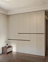Armoire de rangement modulaire en bois sur mesure, gain de place, grande capacité pour salon, salle à manger, balcon