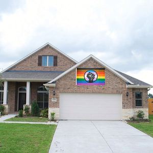 New Arrival Double Side Feminism Rainbow <b>Flags</b> for Yard Lawn Indoor Outdoor Decoration - Product Image 4