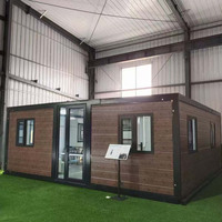 Maison conteneur extensible de 20 pieds à double aile, préfabriquée pour habitation familiale