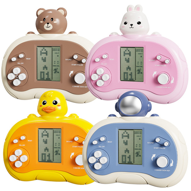 Portable Video Gameconsole Kids Toys Machine Classics Russian Block Game Puzzle Game for Children Pop Game Toys Handheld Toy