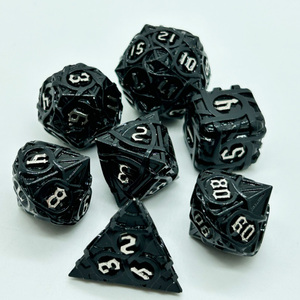 Nouveaux <span class=keywords><strong>jeux</strong></span> de dés en métal, 7 pièces, pour jeu de Table, dés personnalisés, <span class=keywords><strong>2022</strong></span> - Product Image 2