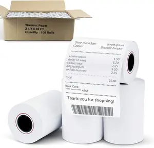 Cash Register Thermal Paper Rolls Thermal Receipt Paper Best Price 3 1/8 X 230 80 X 80 Pos Paper