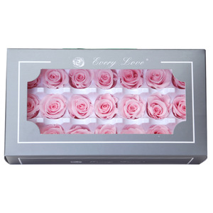 Roses éternelles écologiques en gros, diamètre 2-3 cm, 21 pièces/boîte, têtes de roses réelles préservées dans une boîte cadeau - Product Image 3