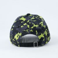 Casquette de sport à 6 panneaux avec logo personnalisé tissé, impression camouflage Yukaihe, taille réglable, casquettes de baseball unisexes