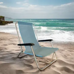 Classic Design Metal Frame Interior Balcony Recliner Outdoor Folding Garden Beach Lounge Chair