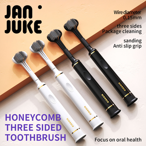 <span class=keywords><strong>Brosse</strong></span> <span class=keywords><strong>à</strong></span> <span class=keywords><strong>dents</strong></span> souple multi-angles <span class=keywords><strong>à</strong></span> <span class=keywords><strong>3</strong></span> <span class=keywords><strong>faces</strong></span>, nettoyage complet, légère, portable, pour la famille et les voyages - Product Image 6