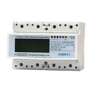 ADM100TCR digital trifásico medidor da energia KWH 10-60A