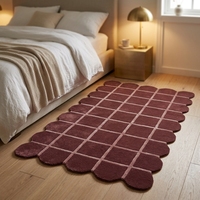 Tapis tufté à la main de luxe en laine, couleur unie moderne, antidérapant, couleur personnalisée, pour villa, salon et chambre à coucher, directement de l'usine