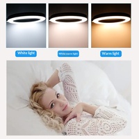 Lampe de photographie pour diffusion en direct, style TikTok, pour photos et selfies, effet raffermissant, 6 pouces, température de couleur réglable, contrôle par fil