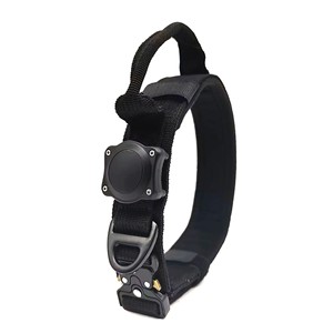 Nuevo Collar Táctico Impermeable para Perros Medianos y Grandes, de Poliéster Resistente, con Sistema de Posicionamiento Airtag, Diseño Simple con Estampado - Product Image 5