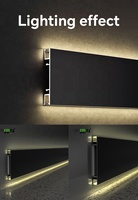 Lampes de sol LED modernes étanches, éclairage mural, plinthes LED en aluminium, bel éclairage LED pour la maison et le bureau