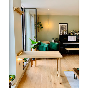 Wholesale Modern <strong>Rectangle</strong> Drop <strong>Leaf</strong> Dining <strong>Table</strong> Folding Wood Desk OEM Space Saving Living Room <strong>Table</strong> for Certified Warm Finish - Product Image 4