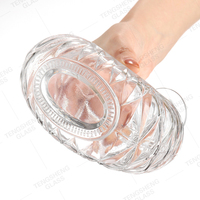 Bouteille de vin vide personnalisable avec bouchon en caoutchouc et couvercle en cristal, idéale pour whisky, XO, vodka, rhum, tequila, brandy, avec marquage à chaud – Nouveauté très demandée