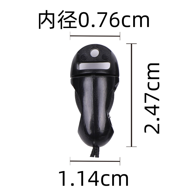 Queue carrée noire de 2,47 cm