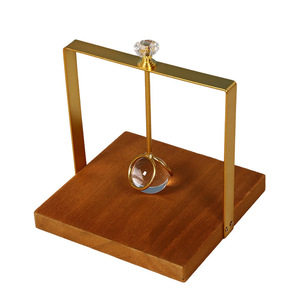 Mystic Arts Solid Wood Tissue Holder Square Silver Metal <b>Frame</b> Restaurant Hotel Decorative Storage Rack - Product Image 4