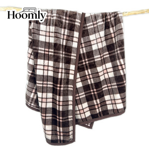 Hoomly Classical British Style Plaid Printing Twin Queen King Size Flannel <strong>Fleece</strong> Throw Blanket For Baby Adults Home <strong>Bedding</strong> - Product Image 1