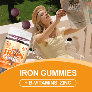 Gummies de Fer à Marque Blanche Sans Gluten pour Adultes : Soutien Général à la Santé, Énergie et Fonctionnement, Supplément de Vitamines B - Product Image 4