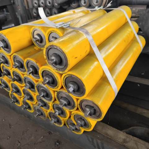 OEM Rubber Rollers Polyurethane (PU) Rubber Sleeves Rollers PU Rubber Coated Roller for Conveyor System