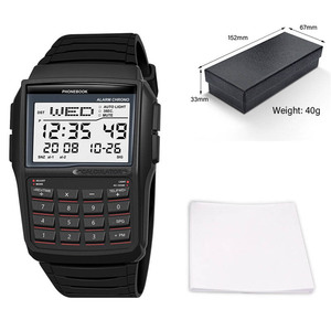 Montre-bracelet multifonction avec horloge, alarme, chrono, affichage LED, calculatrice, montre numérique sport pour enfants, femmes et hommes - Product Image 6