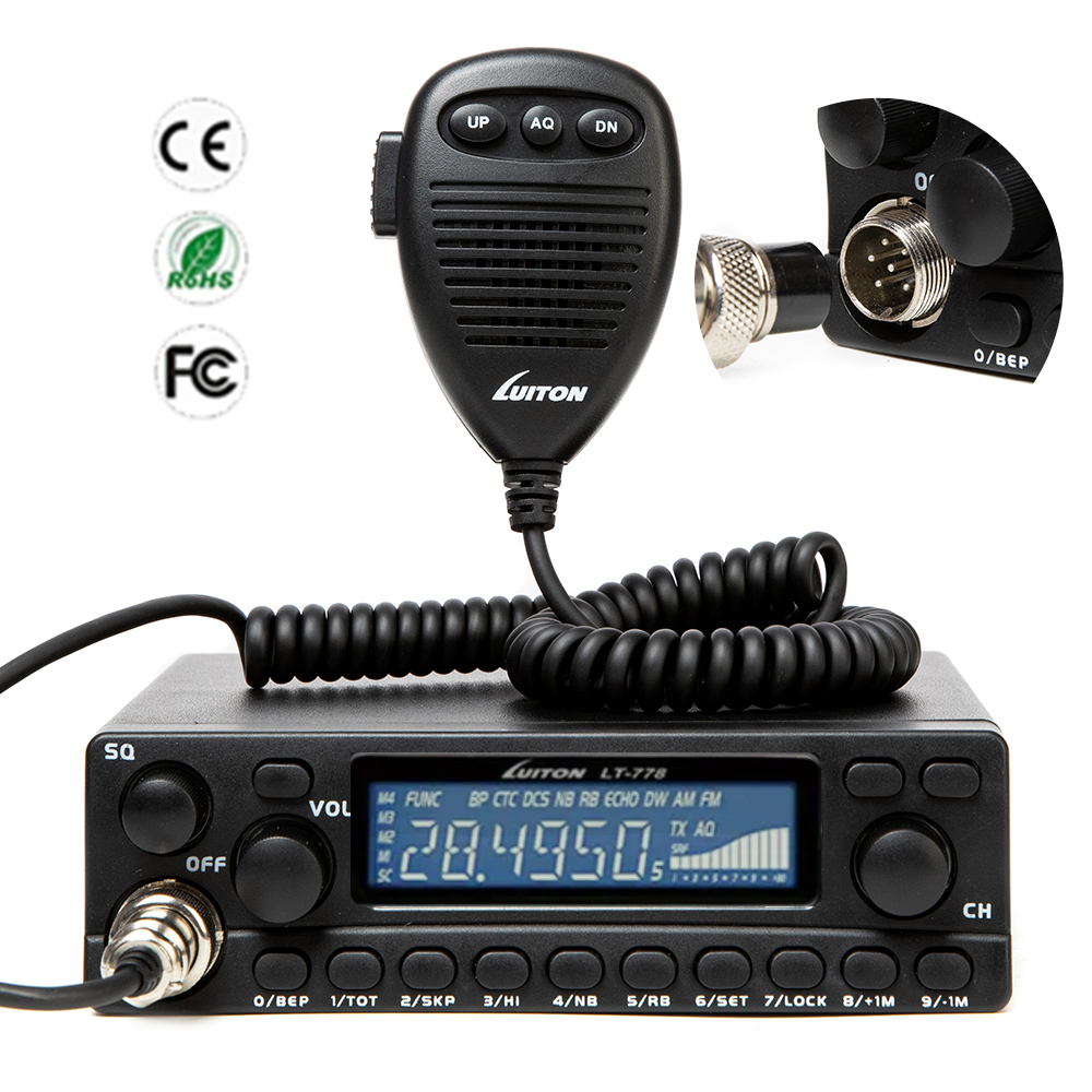 Luiton LT-778 CB Radio - 27mhz Vehicle Transceiver with 60W Power