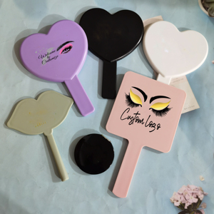 Heart Pink Makeup <b>Mirror</b> Cosmetic Handheld <b>Mirrors</b> Wholesale Bulk Handheld Heart <b>Mirrors</b> Makeup Tools - Product Image 3