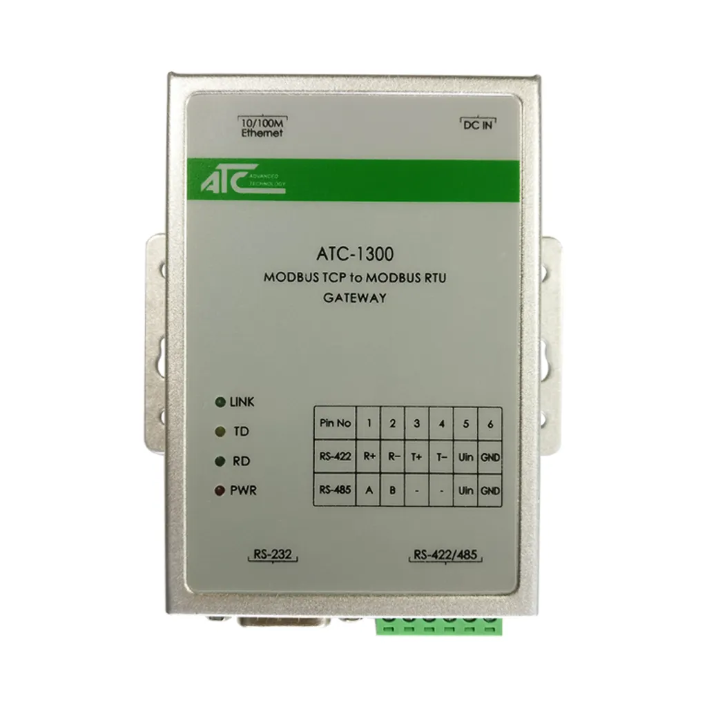 Công nghiệp modbus TCP gateway 1-Port (ATC-1300)