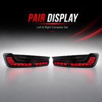 Feux arrière à LED BK pour BMW Série 3 G20 G28 2019-2023, barre lumineuse pleine largeur effet écailles de dragon, clignotants séquentiels, Plug & Play