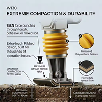 Compacteur vibrant à essence VALRISE 130, le plus populaire, haute fréquence 750 battements/min, piqueuse vibrante puissante