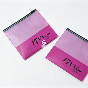 Custom Printed Frosted CPE Zipper Bags | Recyclable Clothing Packaging for Underwear Shirts - Product Image 1