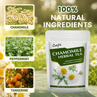 Sachets de tisane aux herbes de camomille, menthe poivrée et mandarine, 28 unités, sans caféine, emballés individuellement, pour la relaxation